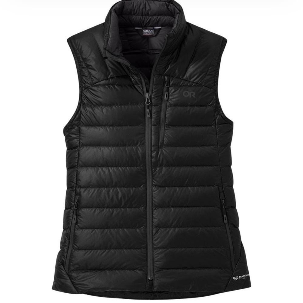 BNWT Outdoor Research Down Helium Vest, Size XL, Black